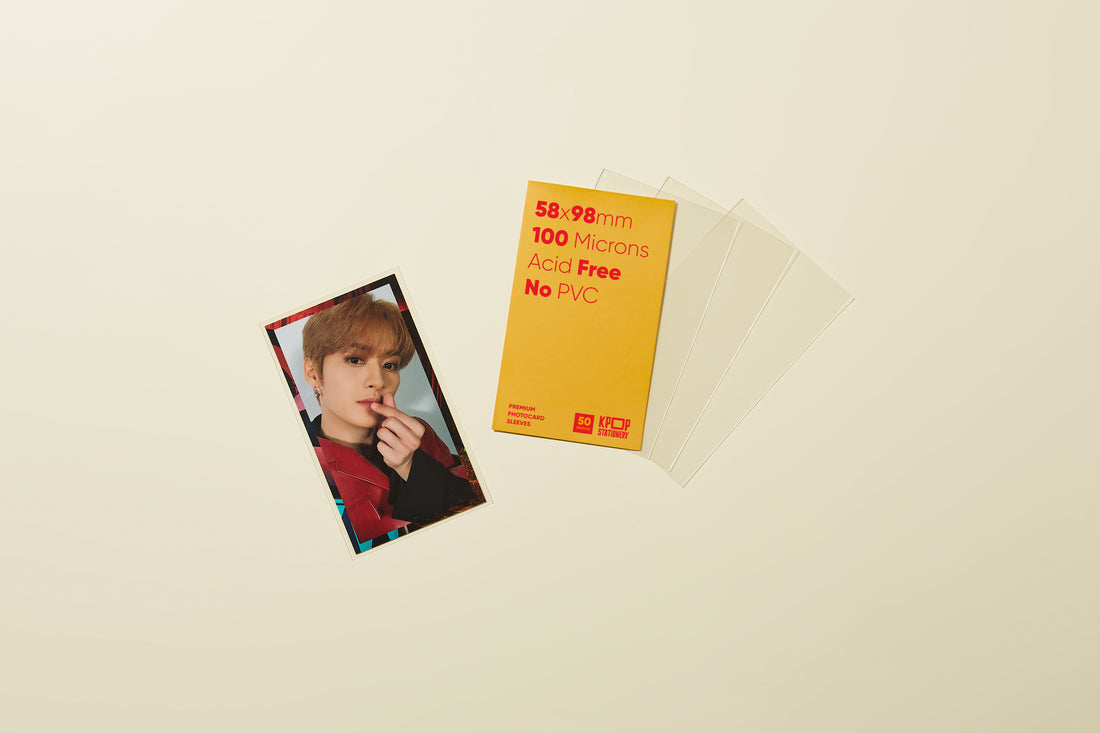 clear sleeves 58 x 98 with japanese photocard version