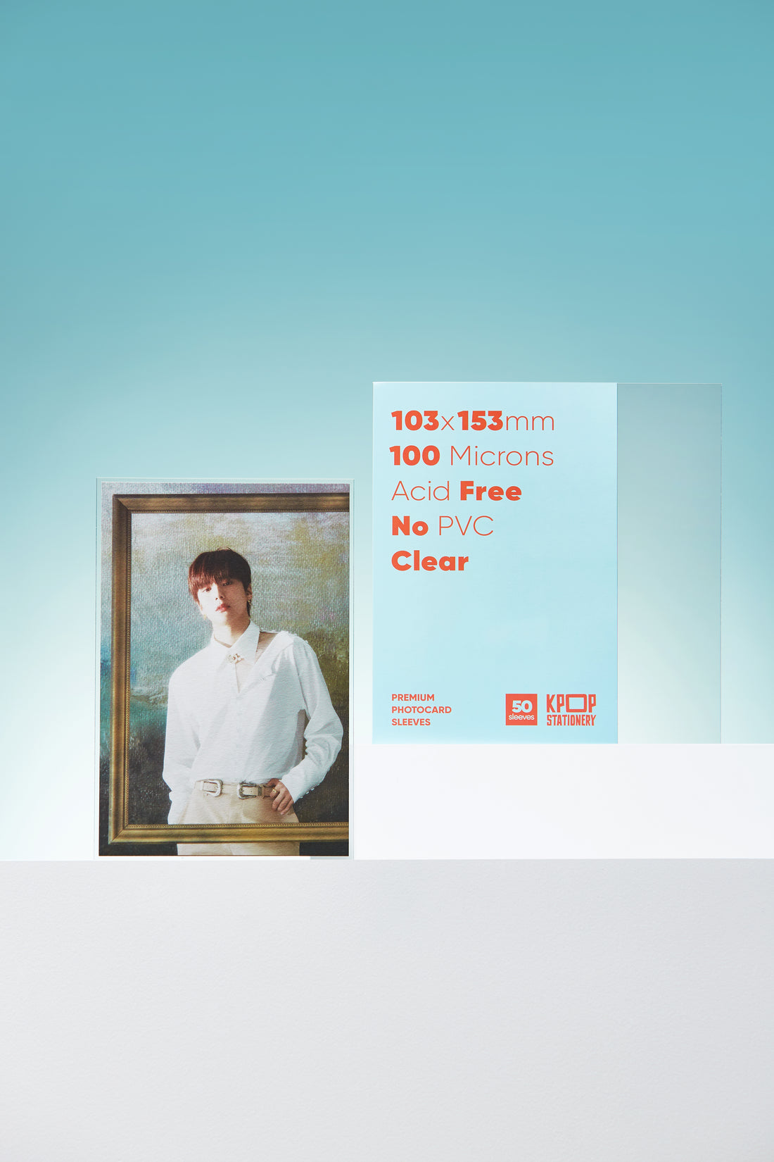 kpop clear photocard sleeves for 103 x 153