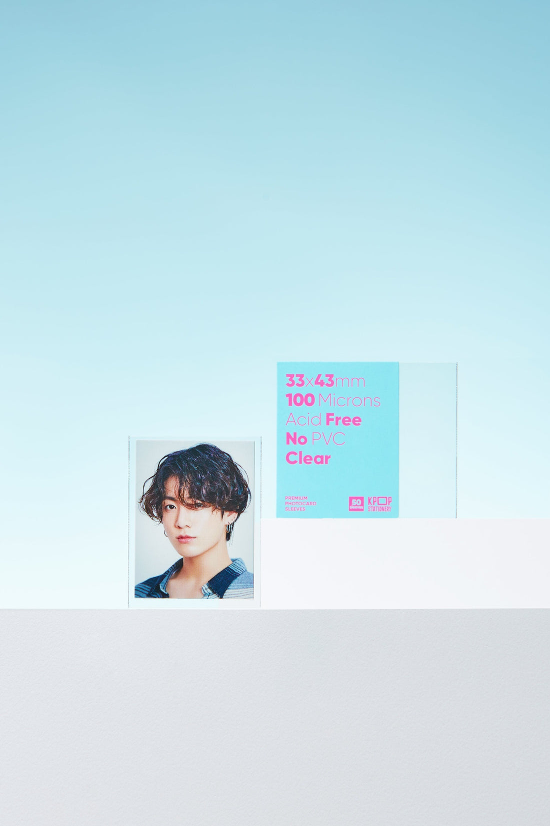kpop clear photocard sleeves for 33 x 43