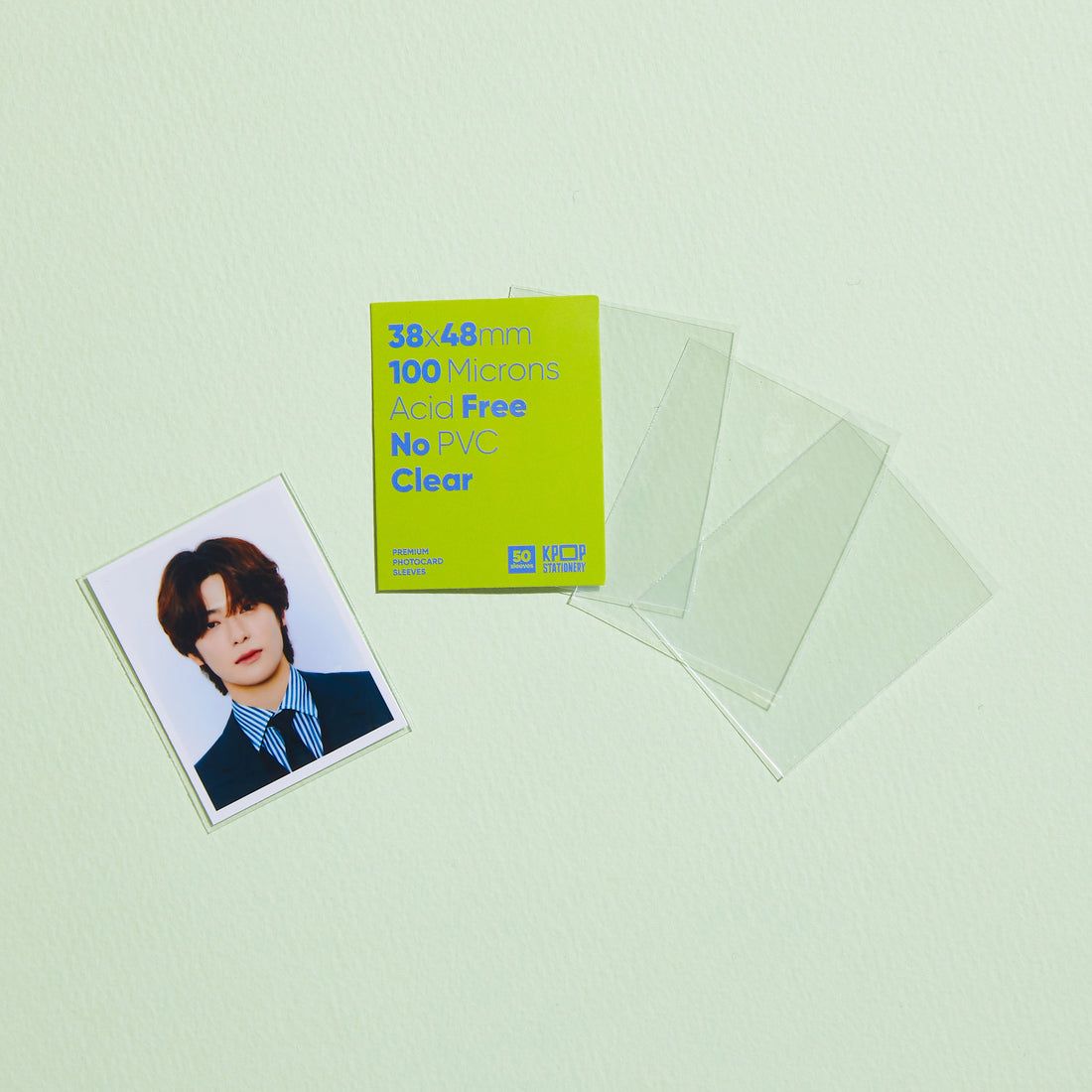 kpop clear photocard sleeves for 38 x 48