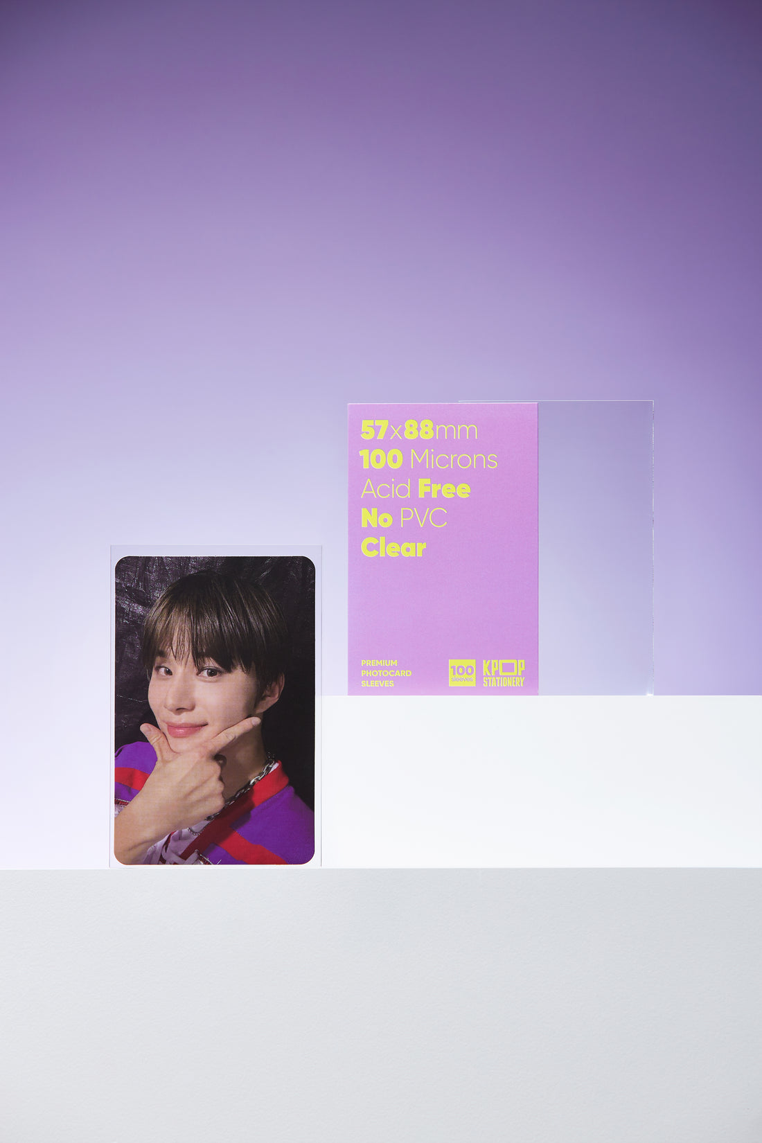 kpop clear photocard sleeves for 57 x 88