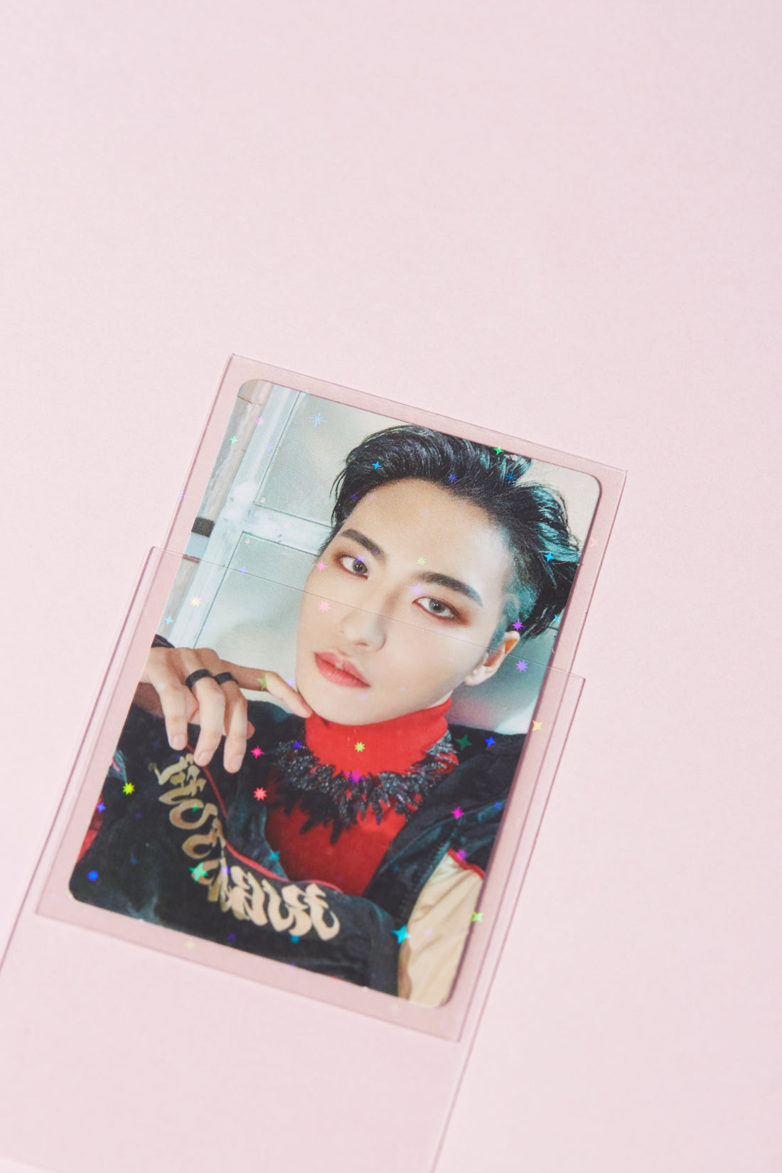 kpop clear photocard double sleeving with 61 x 91