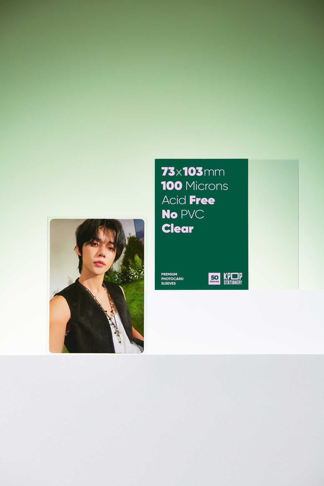 kpop clear photocard sleeves for 73 x 103