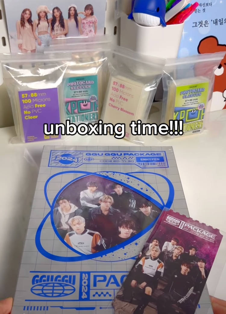 unboxing kpop enhypen ggu ggu package 2024 billboard 