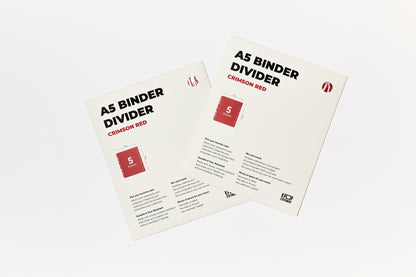 Custom A5 binder dividers red rose kpop stationery