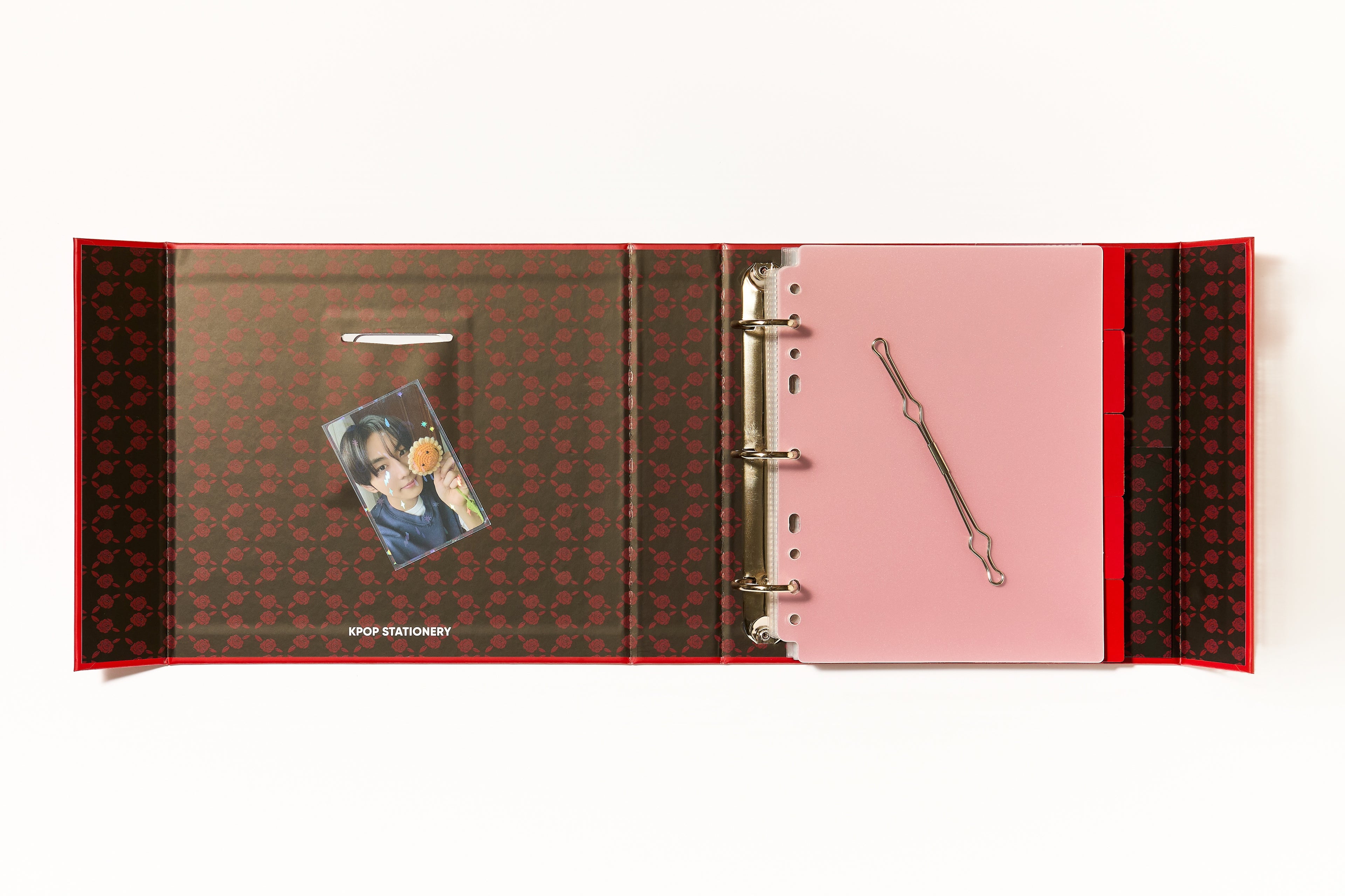 A5 Binder - Red Rose