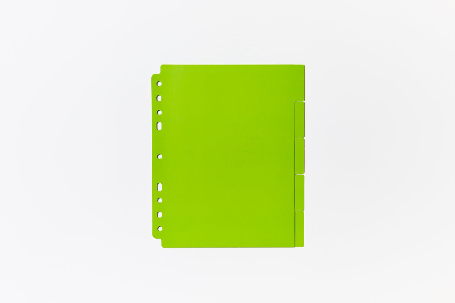 Custom A5 binder dividers neon green kpop stationery