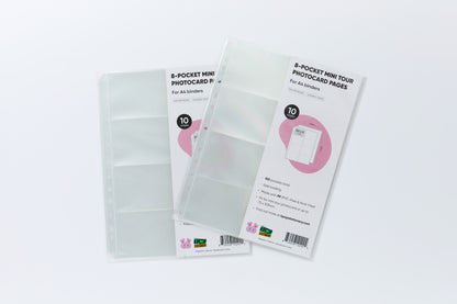 Custom Mini tour 8 Pockets A4 Binder Sleeves