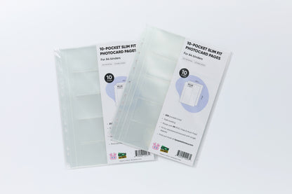 Custom Slim fit 10 pockets A4 Binder Sleeves