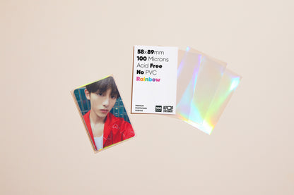 Holographic Rainbow Sleeves, 58 x 89mm