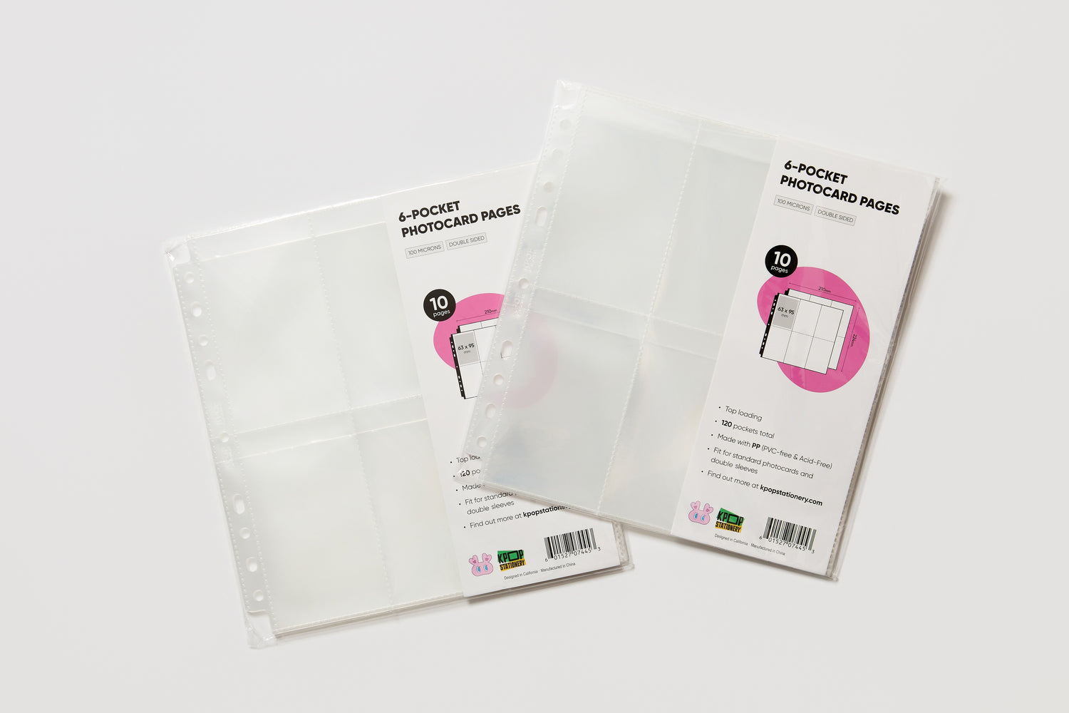 Custom 6 Pockets A5 Binder Sleeves, Double Sided