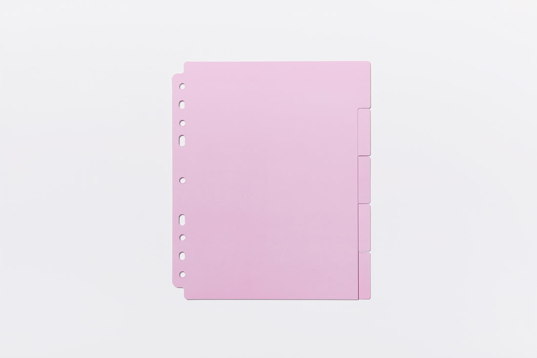 Custom A5 Binder Dividers - Light Purple