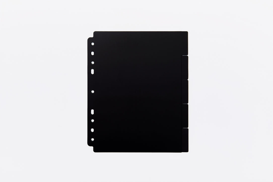 Custom A5 Binder Dividers - Black