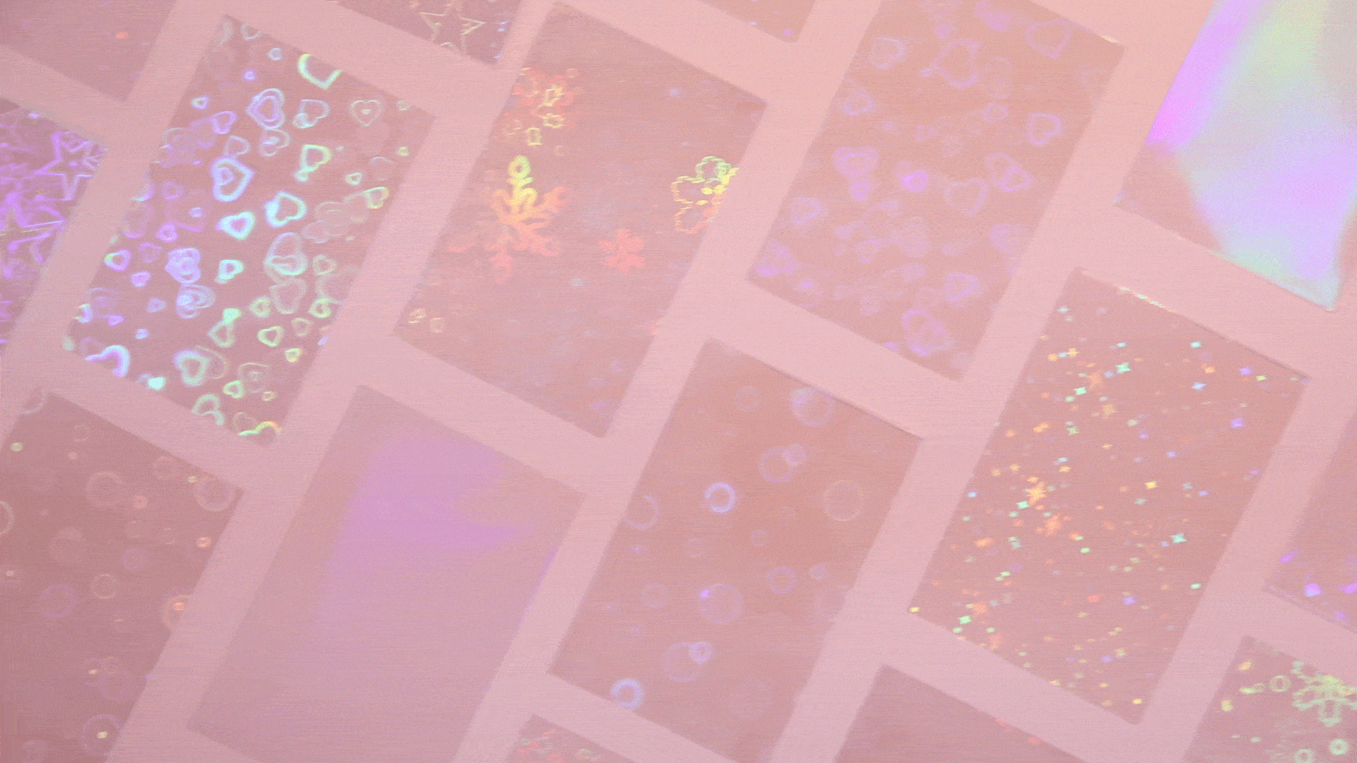 Holografische Blasenhüllen, 57 x 88 mm