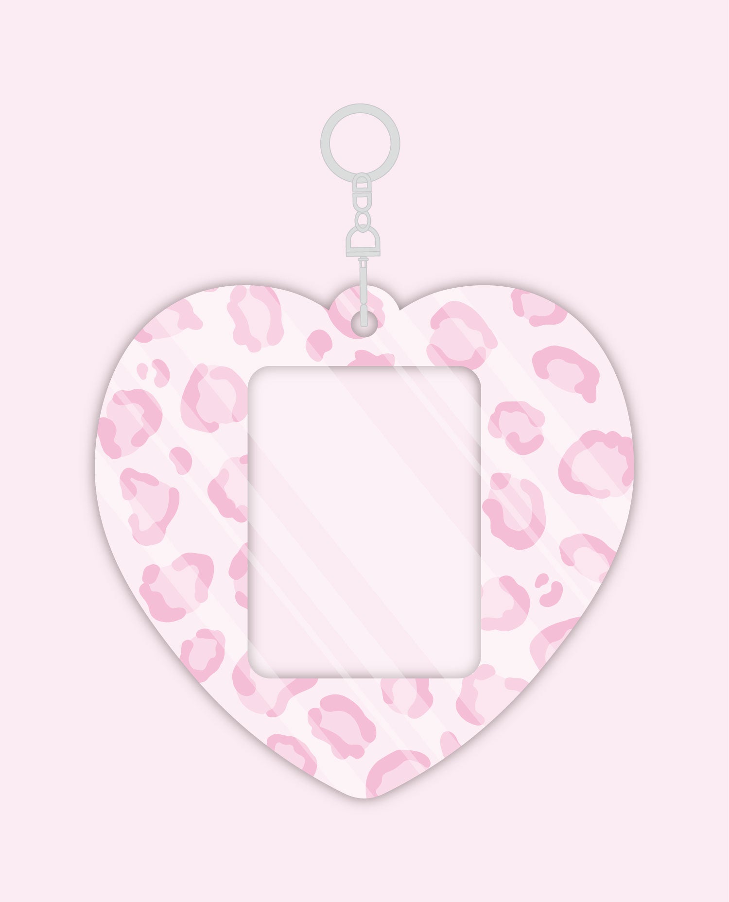 Ducky world - Leopard Heart Photocard Holder Random Box