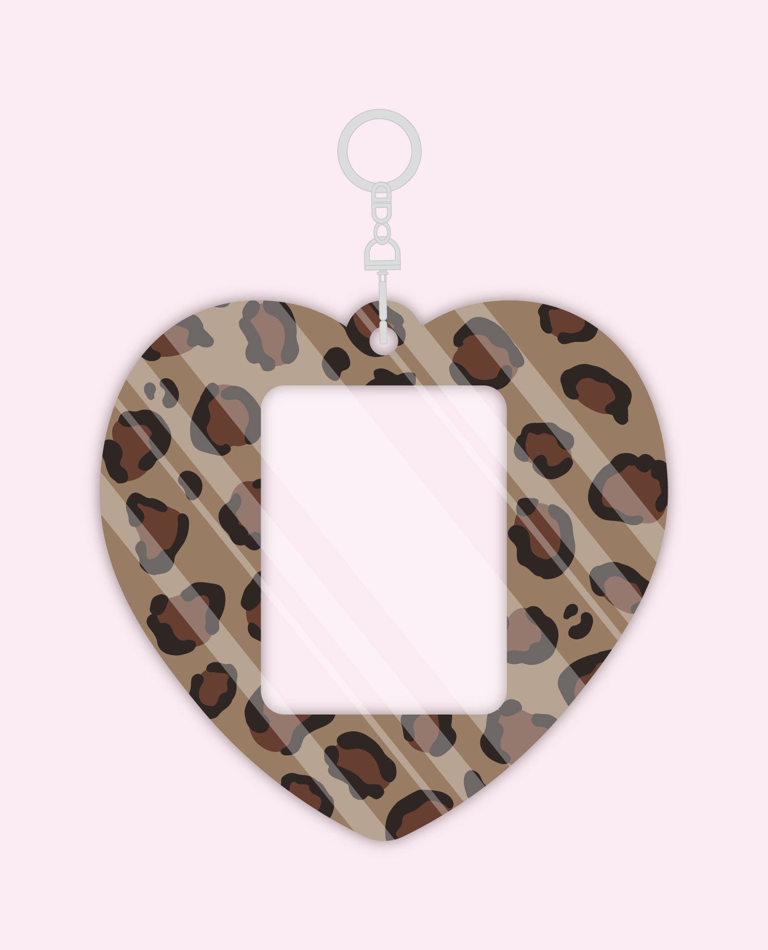 Ducky world - Leopard Heart Photocard Holder Random Box