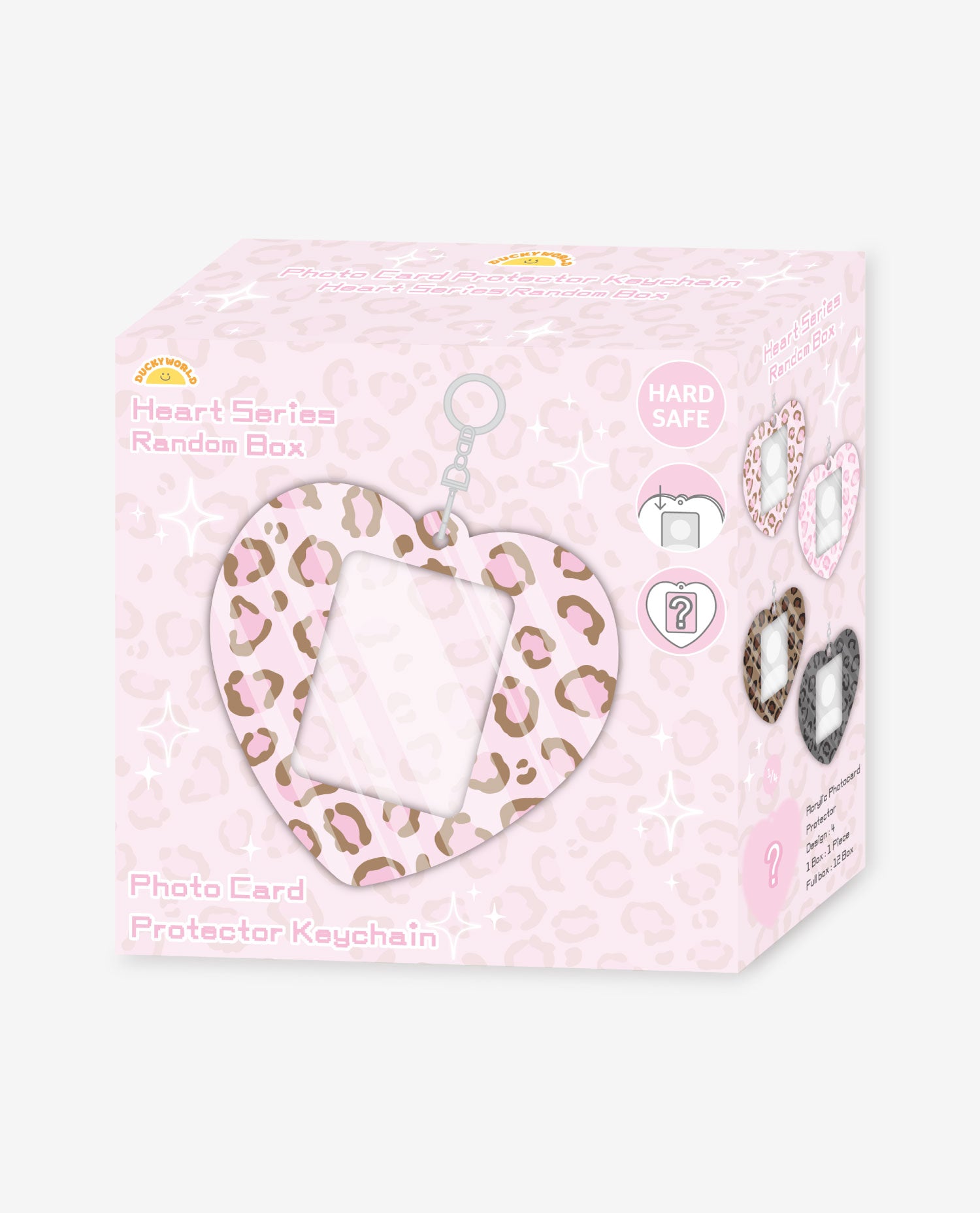 Ducky world - Leopard Heart Photocard Holder Random Box