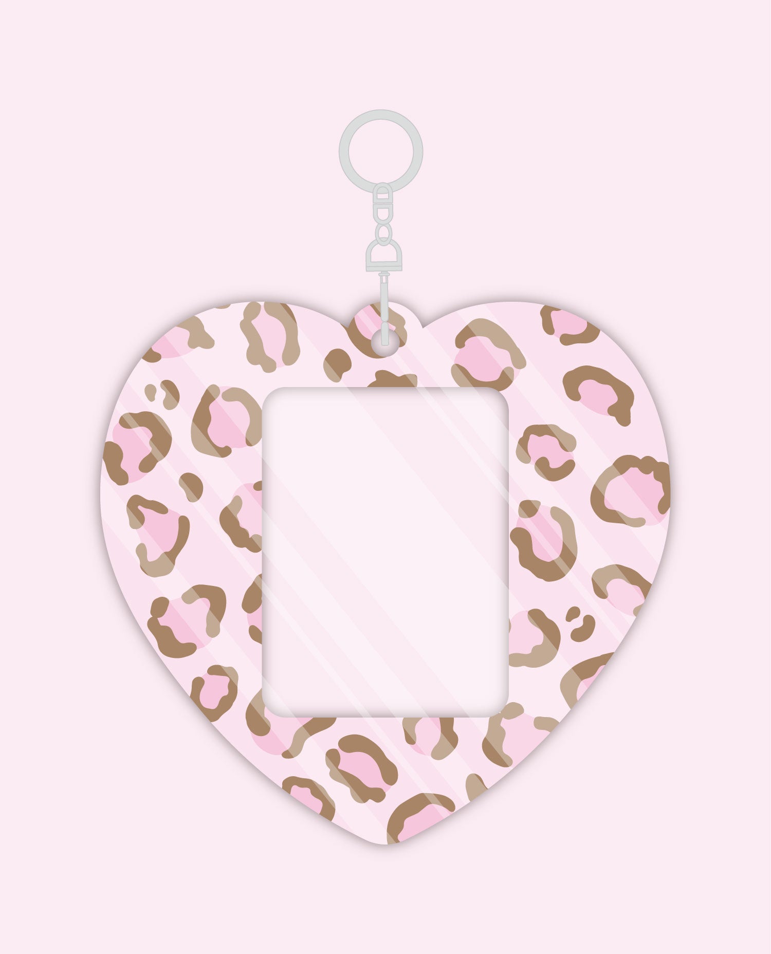 Ducky world - Leopard Heart Photocard Holder Random Box