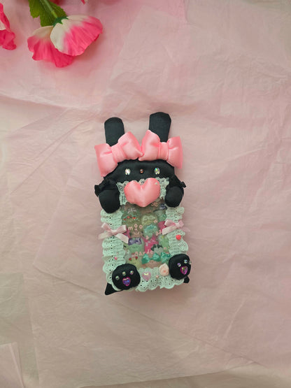 Moon aaaa garden - Black Bunny Photocard Holder