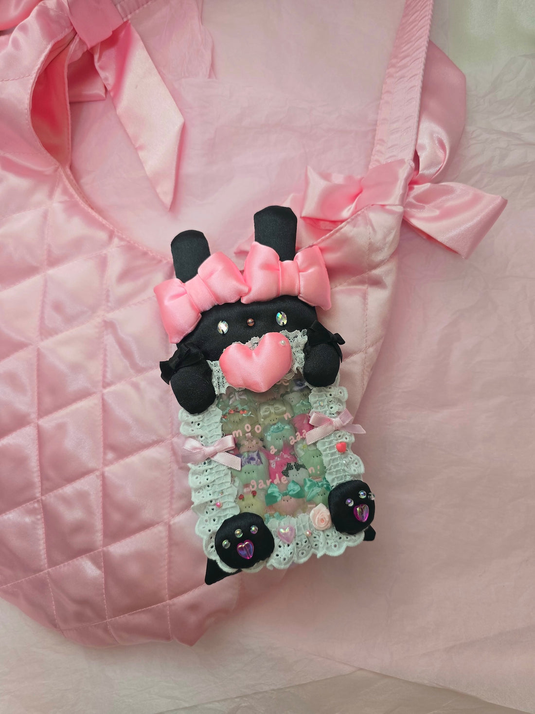 Moon aaaa garden - Black Bunny Photocard Holder