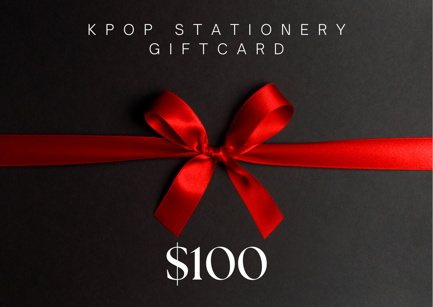 Kpop Stationery Gift Card