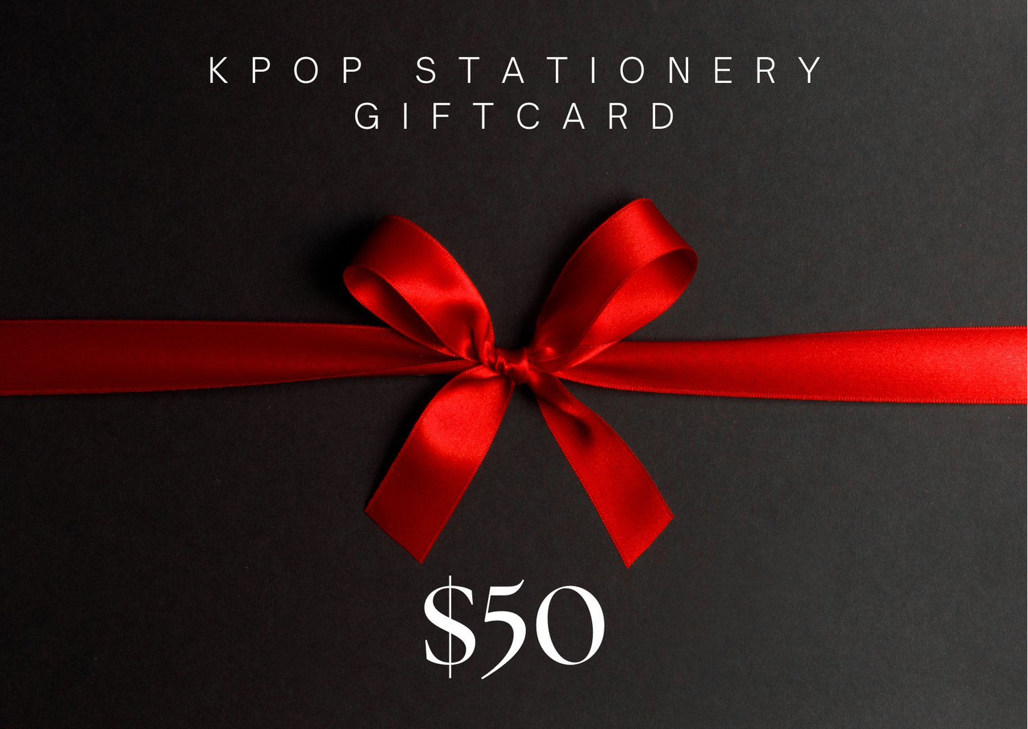 Kpop Stationery Gift Card