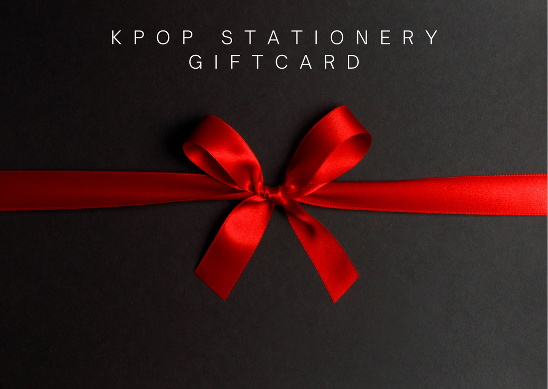 Kpop Stationery Gift Card