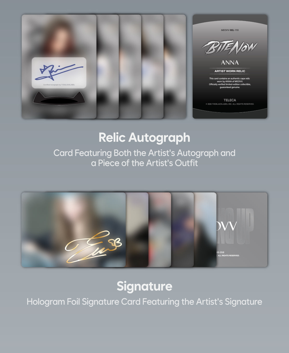 Card highlights - Relic Autograph and Signature