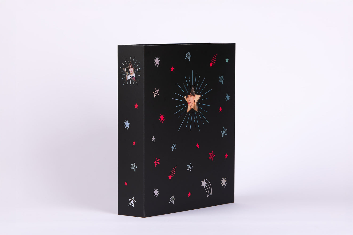 A4 black shooting star binder with photocard