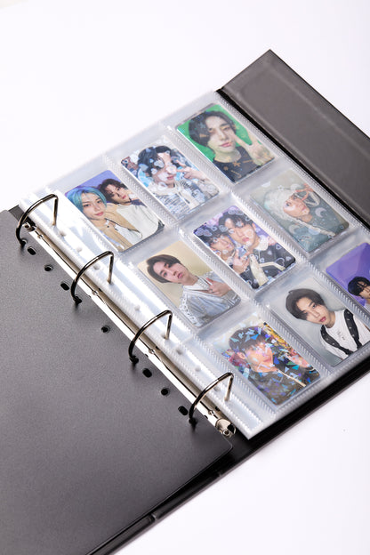 A4 black shooting star binder with pages