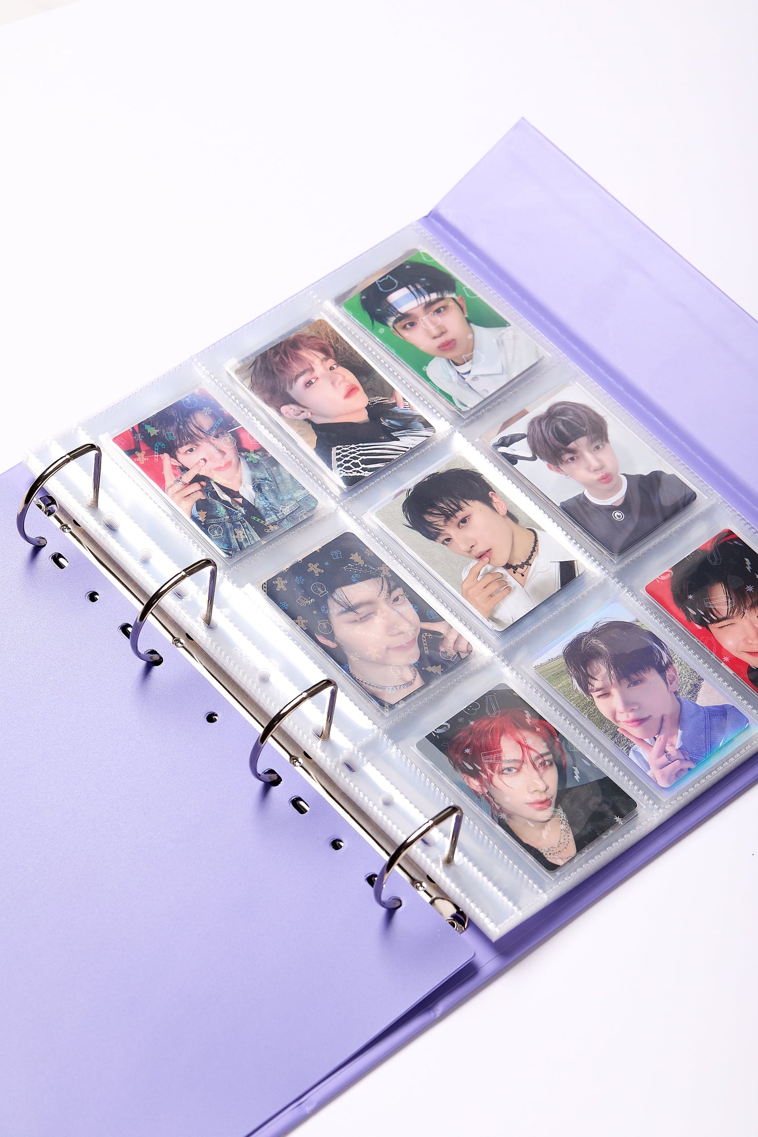 A4 purple musical note binder with photocards