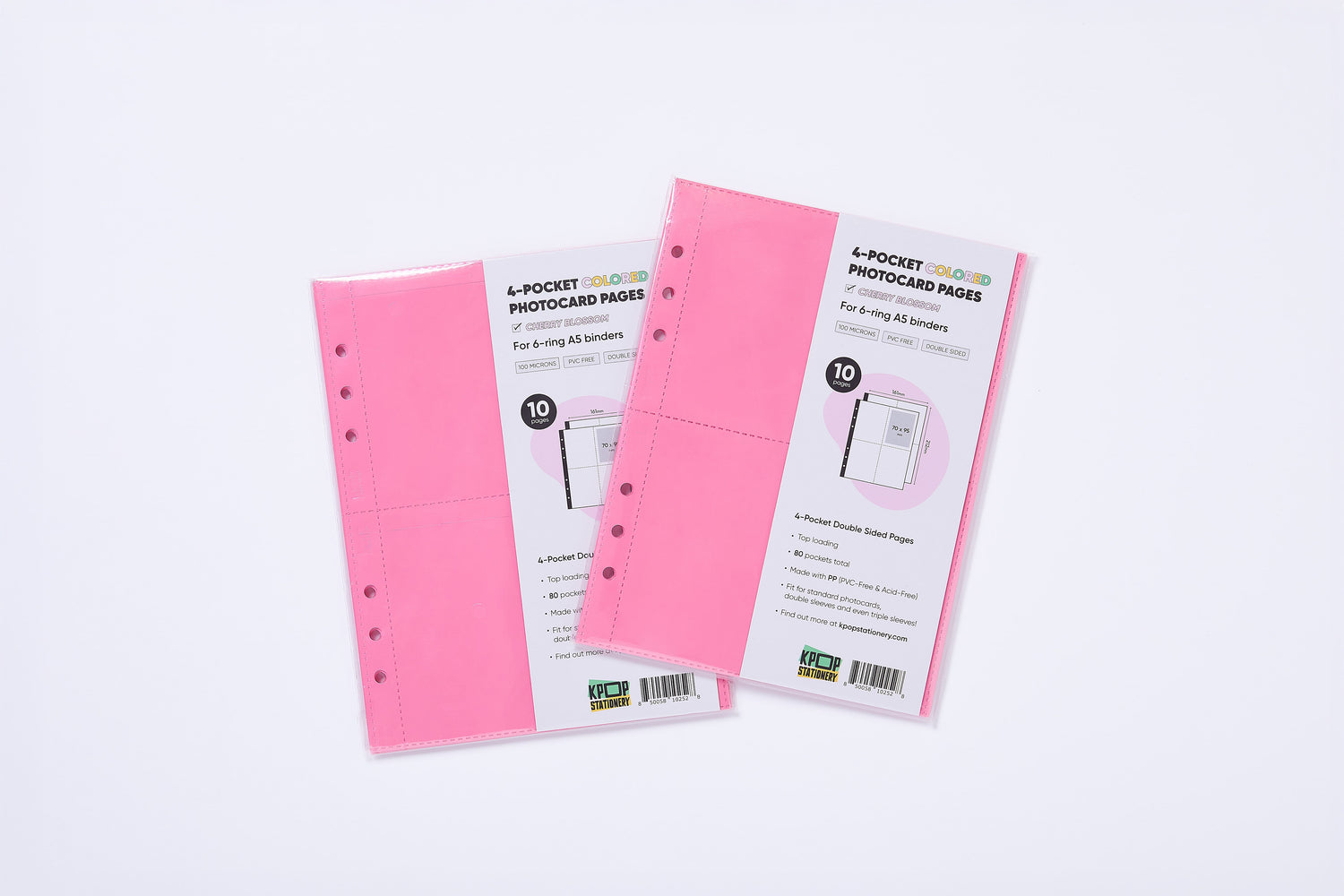 a5 kpop 4 pockets binder pink color pages