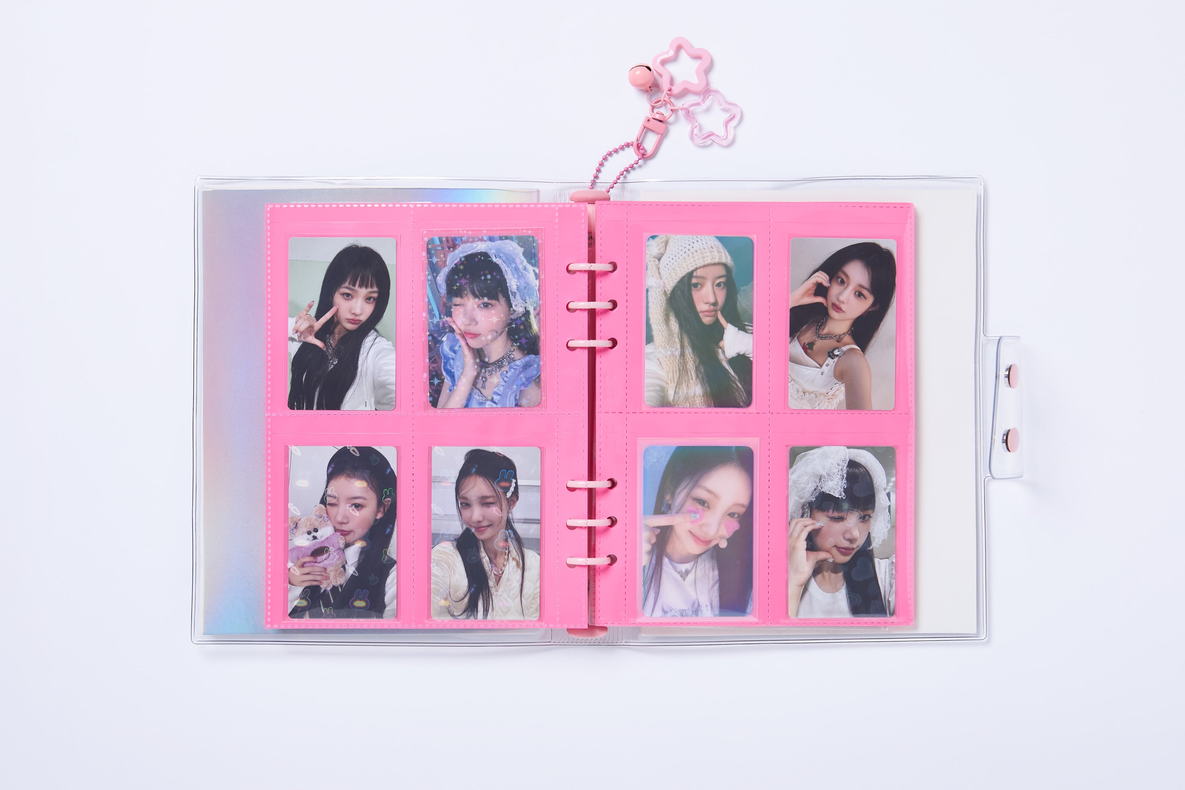 a5 pink colored binder sleeves with moment binder