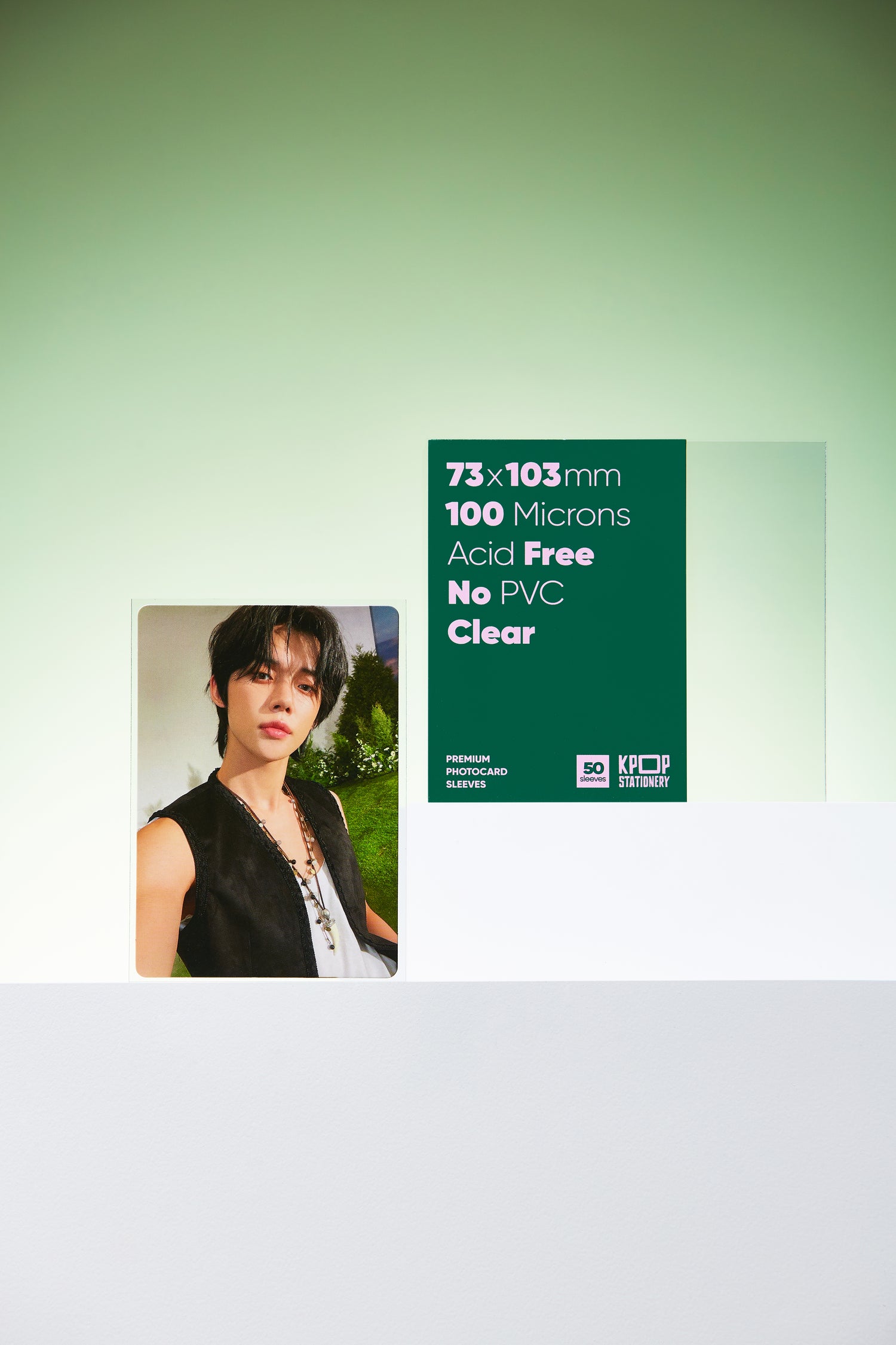 73 x 103mm Premium Clear Photocard Sleeves – Perfect Fit For Mini Tour – Kpop Stationery