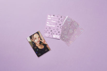 Holographic Kitty Sleeves, 65 x 91mm