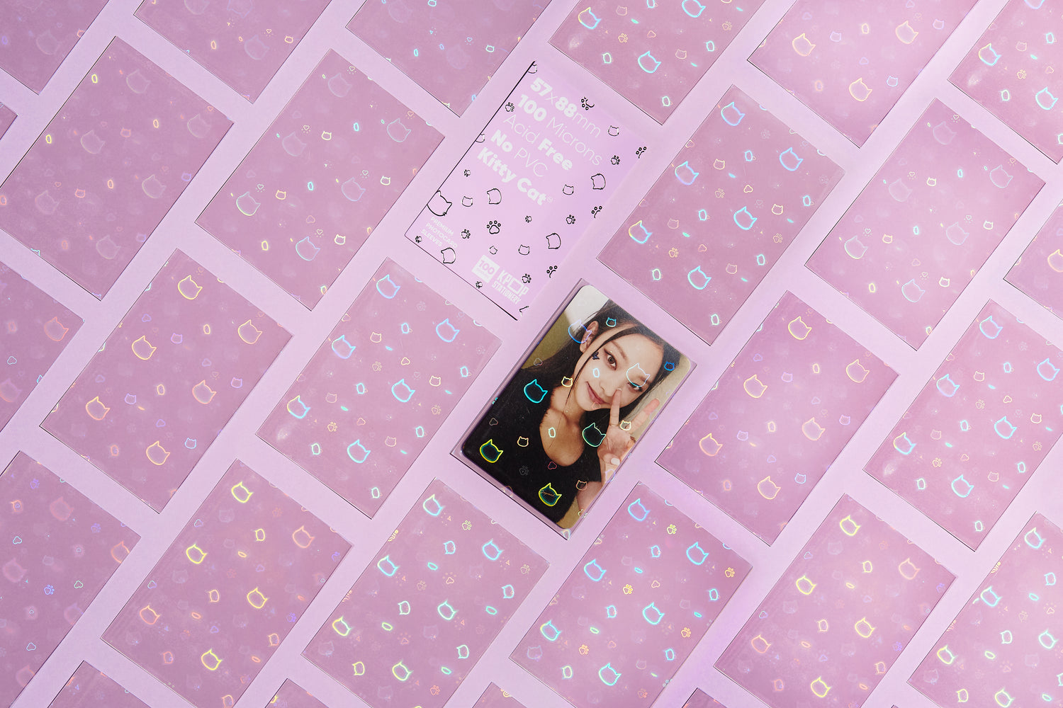 hello kitty card sleeves Holographic Kitty Sleeves, 58 x 89mm